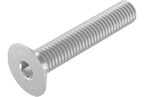 Vis à tête fraisée SECCARO M8 x 45 mm, acier inoxydable V2A VA A2, DIN 7991 / ISO 10642, à six pans creux, 20 pièces