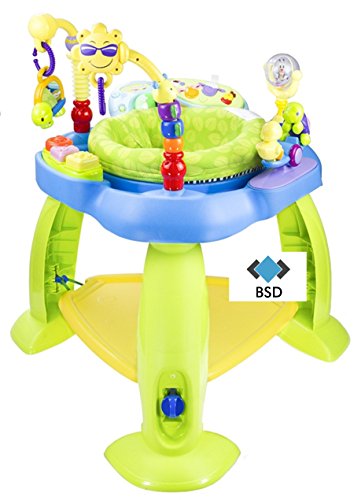 Multifunctional Baby Jumping Chair - Baby Jumper + Baby Walker + swivel Seat - Jumperoo - Baby Bouncer - Baby Activity Center - Baby Activity - BLUE