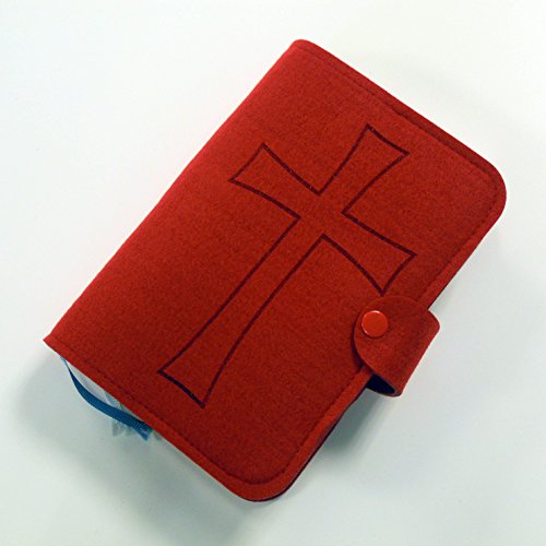 Preisvergleich Produktbild Farbklecks Collection - Gotteslobhülle rot - Motiv 8 - personalisierbar mit Namen - Gotteslob Buchhülle - Gotteslobumschlag