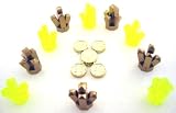 LEGO PIRATEN - PIRATENSCHATZ LEGO GELDM�NZEN M�NZEN + 10 Power Miners KRISTALLE in GOLD und transparent neongr�n - LEGO