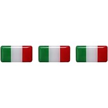 Adesivi in vinile con bandiera italiana e mappa contorno Italia Italia