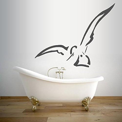 Sea gull - Wall decal Green 63 x 50 cm
