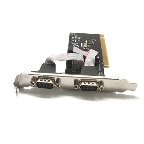 Sienoc Serial I/O Seriell 2-Port PCI Erweiterungs Karte RS232 DSUB 9 Controller - 4