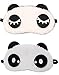 Jenna Eyelashes Dot Panda Sleeping Eye Mask White,Free size (Pack of 2) RS.399.00
