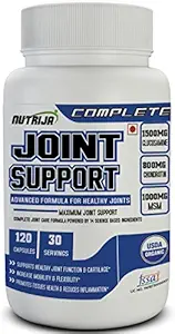 Nutrija Joint Support - COMPLETE JOINT SUPPORT FORMULA POWERED BY 7 SCIENCE BASED INGREDIENTS - 120 Capsules