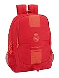 Material colegio. Real Madrid CF- Real Madrid Mochila, Color Rojo (SAFTA 611957665)