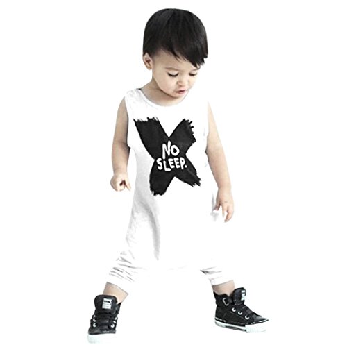 For Newborn Infant Baby,Clode® Newborn Infant Kids Baby Boy Girl Romper Jumpsuit Bodysuit Outfit Alphabet Printing Clothes (100cm(18-24M))
