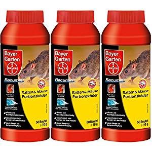 3 x 500 g Bayer Racumin Ratten und Mäuse Portionsköder - 2