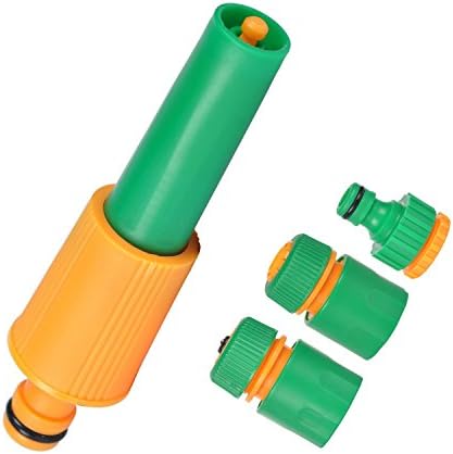 Pressure Garden Hose Nozzle Sprayer Car Washer Water Gun with Multi Adjustable Pattern for Auto Cleaning Showering Dog Watering Plant Lawn Patio (Green)