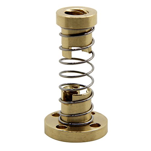 BIQU T8 Anti Backlash Spring Loaded Nut Elimination Gap Nut for 8mm Acme Threaded Rod Lead Screws DIY CNC 3D Printer Parts
