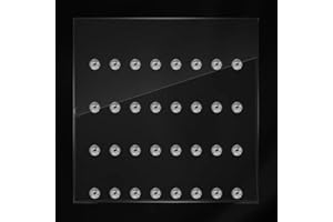 FIGUWORLD 32er Inlay passend für IKEA SANNAHED Rahmen 35 x 35 Designed für Lego® minifiguren Platz für 32 Figuren