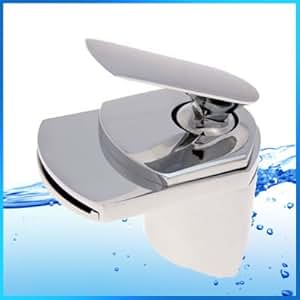 Designer Bad Armatur Wasserhahn Wasserfall Luxus Küche: Amazon.de
