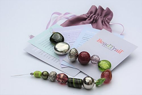 BeadTrail® Meditation Beads for Guided Meditation Practice to form Mindfulness and Relaxation, Reduce Stress Lilac