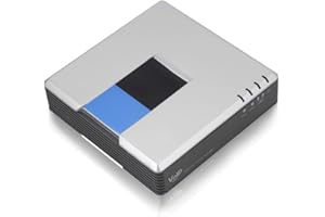 FOLOSAFENAR Adaptateur VoIP pour téléphones fax VoIP voip Adapter téléphone à Paire torsadée RJ45, Mise à Jour Automatique, Adaptateur de passerelle IP Multi Voix, Prend en VoIP & Skype-telefoner