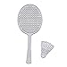 Produktbild Ludzzi Badminton Racket Metal Cutting Dies Stencil DIY Scrapbooking Album Stamp Paper Card Embossing Crafts Decor