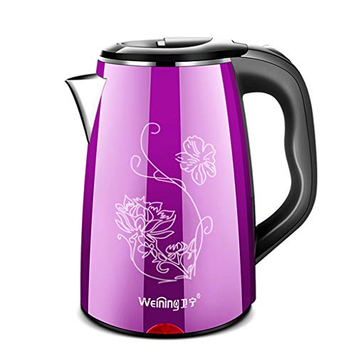 bouilloire lectrique 304 en Acier Inoxydable Mini thire 2.2L Strix contrle Double Couche Rapide bullition Bouilloire Automatique arrt et Protection Contre la surchauffe 2 Couleurs