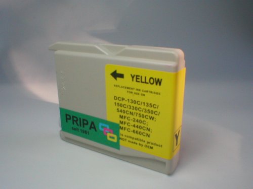 pripa 5 Patronen BROTHER kompatibel zu Original Nr. LC 1000 bk c m y Passend zu folgenden Geräten Brother MFC. Sie erhalten 2 black Patronen + je 1 x cyan magenta yellow. - 5