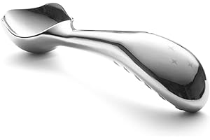 Stainless Steel Ice Cream Scoop by Midnight Scoop - Ergonomic Ice Cream Scooper for Hard Ice Cream - Dishwasher Safe Ice Cream Spade