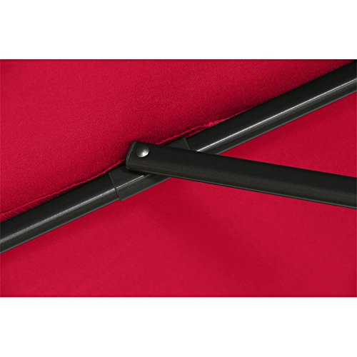 Siena Garden 336860 Ampelschirm Klassik Bezug rot Gestell grau Ø 300 cm - 8