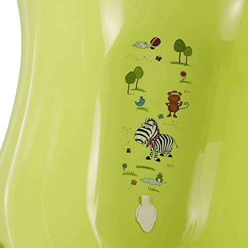 keeeper 1842626201200 maria „hippo“ babywanne 84 cm mit stöpsel, lime/grün - 3