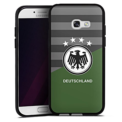 Samsung Galaxy A5 2017 Hülle Silikon Case Schutz Cover Deutschland Auswärts EM Trikot Fußball Europameisterschaft