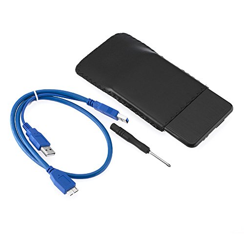 deleyCON USB 3.0 Gehäuse extern – black/silver 2,5 zoll USB 3.0 - 7