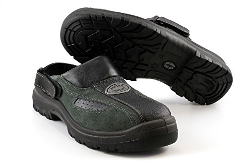 Routier Comfort II Sicherheitsschuh, grün/schwarz offen mit Riemen SB+SRC - 2