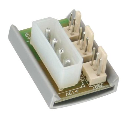 InLine Lüfter Power Adapterplatine, 1x 13,34cm (5,25") zu 2x Lüfter
