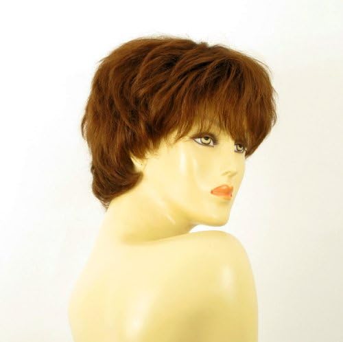 short wig for women 100% natural hair blond copper ref SYLVIE 30 PERUK