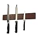 Produktbild Messer Magnetleiste aus MASSIVHOLZ für Küchenmesser - Magnetschiene / Magnethalter / Messerhalter / Messerleiste mit Magnet (40 cm, Walnuss)
