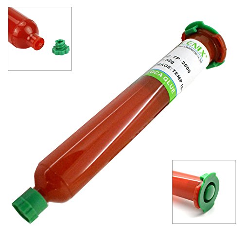 ACENIX Universal Reparaturset Original UV LOCA Einheit 50Â g tp-2500Â Liquid Optische klare Klebstoff Selbstklebende transparent geeignet fÃ¼r alle Smartphone Display Reparatur iPhone 4,5,6,6s, 6Â Plus, 6S Plus Samsung S2, S3, S4, S5, S6, S7, S6Â Edge, S6Â Edge Plus, Samsung Galaxy Note 1,2,3,4,5,6,6s Plus, Samsung Galaxy S2, S3, S5, S6, S7, Tab, IPad 1,2,3,4Â Motorola HTC LG Sony Nokia