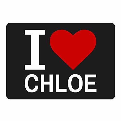Preisvergleich Produktbild Mousepad Classic I Love Chloe schwarz