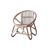 ★ HERMOSA Y PRÁCTICA: Una silla de ratán natural, que es hermosa y práctica en el hogar, es conveniente para que los niños se sienten y también se puede usar como decoración para el hogar.