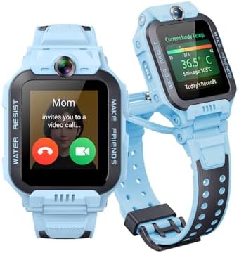 imoo Z7 Smartwatch Bambino Ragazzo, Orologio Intelligente per Ragazzi con Videochiamate & Chiamate Lunga Autonomia, Orologio Bambino Localizzatore GPS, Resistente all'Acqua per Nuoto IPX8 (Z7, Blu)