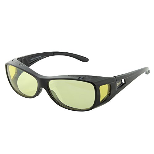 Duco Blaufilterbrille Blaulicht und UV Schutzbrille Computerbrille Gaming Brille Überziehbrille für Brillenträger Fit-over Brille