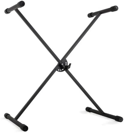 Schubert Keyboard Stand (Multiple Adjustable Height Locking System Metal) - Black