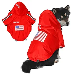 Dog Raincoat,Dog Raincoat Hooded with Reflective Strip,Waterproof Dog Clothes Adjustable Lightweight Rain Poncho Jacket,Breathable Rainwear for Small,Medium,Large,All Dogs(Small)