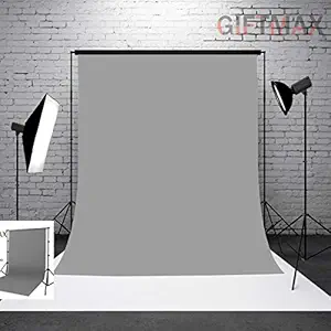 GiftMax 8 x10 FT Grey Color LEKERA Backdrop Photo Light Studio Photography Background (Grey Cloth)