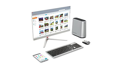 Lenovo Ideacentre 620S-03IKL - Ordenador de sobremesa  Intel Core i3-7100T  24GB de Memoria  8GB RAM   16GB Optane   2 TB HDD  Intel HD 600  Windows 10 Home  Plateado - Teclado QWERTY Espa  ol   rat  n