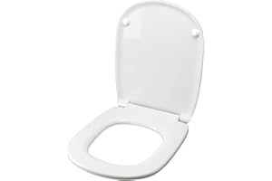 IDROTOP Copriwater per POZZI GINORI 500 TERRA/SOSPESO TERMOINDURENTE BIANCO cerniera inox normale o rallentata soft close