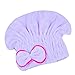 Kolylong Hair Drying Cap Microfiber Hair Turban Quickly Dry Hair Hat Wrapped Towel Bathing Cap (Purple)