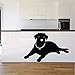 Produktbild Wsxxnhh Europa Wohnkultur Liegen Labrador Wandaufkleber Schwarz Tier Silhouette Aufkleber Wohnzimmer Hündchen Wandtattoo 68 Cm X 44 Cm