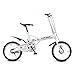 Produktbild XQ Faltbare Fahrrad 16 Zoll Erwachsene Klapprad Single Speed Ultralight Dämpfung Männer Und Frauen Student Kinder Fahrrad