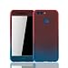 Produktbild König Design Schutz-Case geeignet für Huawei Nova 2 Hülle mit Panzerglas | Sturzsichere Full Cover Handyhülle in Rot/Blau