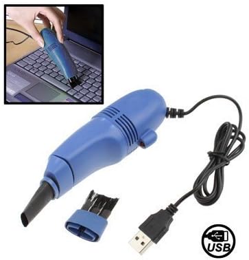 Mini Turbo Keyboard Hoover/Vacuum IMBS® - Remove and Clean Dust From Laptop Desktop PC's &amp; Mobile Phones (Blue)