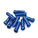 Produktbild Centeraly 10stk / Mountainbike Rennrad Fahrrad Schaltwerk Schaltzug End-Aluminium Aluminium Bremskabel Typ Crimps(Blau)