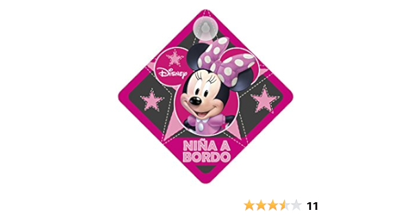 Minnie Minnie111 Scritta Bebe A Bordo Con Ventosa Rosa Trasparente Amazon It Prima Infanzia