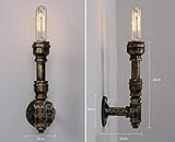 IG Wohnmöbel Retro Wandleuchte Licht Eisen Rohr Wandleuchte Industrielle Gang Treppen Beleuchtung Restaurant Bar E27 Wandleuchte