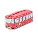 Produktbild Bus Federmäppchen, Leinwand Bleistift Tasche Zipper Design, Stationery Mäppchen Münzfach Make Up Tasche, Cartoon Bleistift und Schreibwaren Organizer Tasche