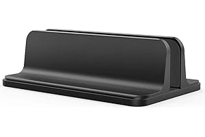 Hausdec Supporto verticale per computer portatile, supporto regolabile per computer portatile, con dock regolabile (17,3)